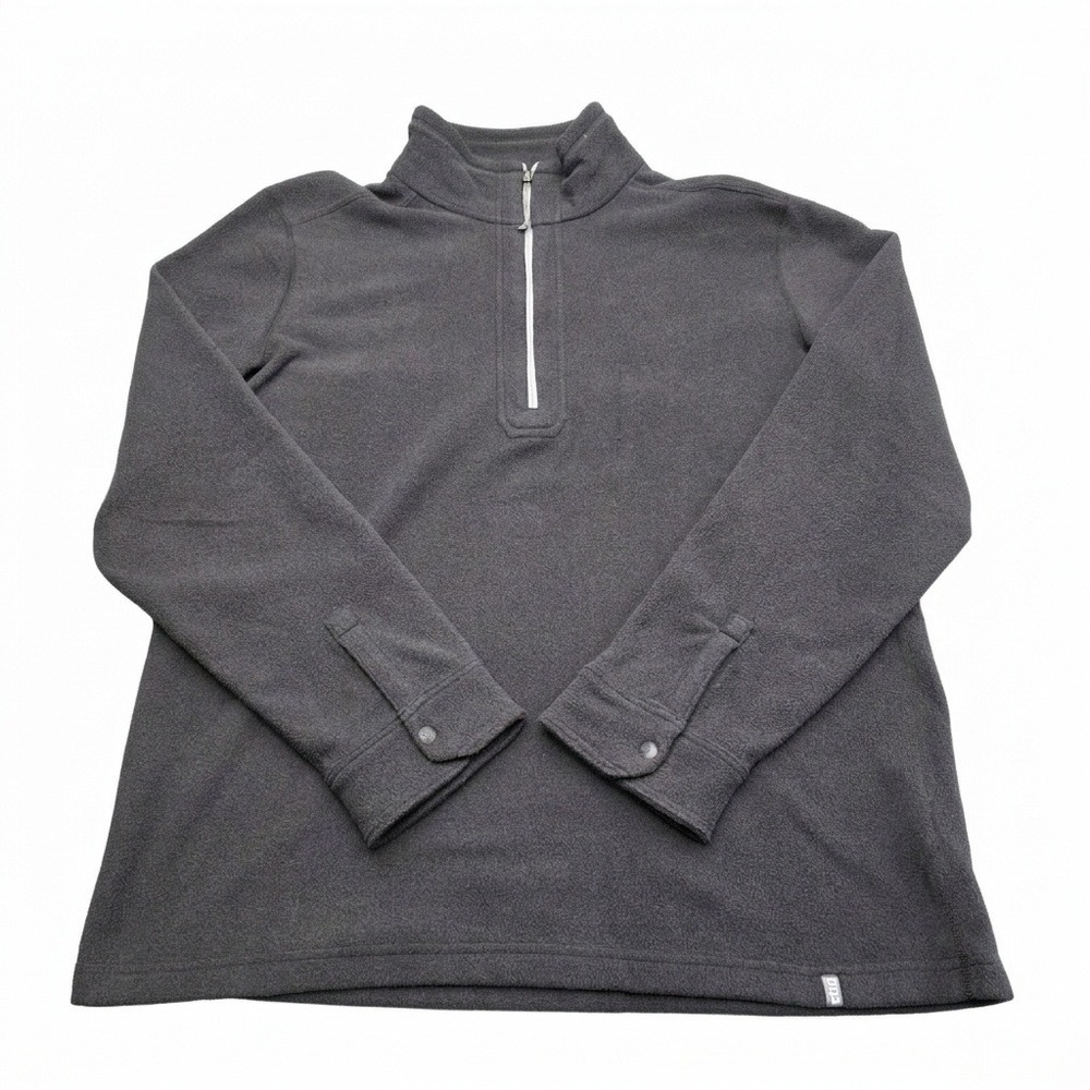 Stio Turpin Fleece Half Zip Mens Large Charcoal Grey Pullover Sweater Hiking NWT